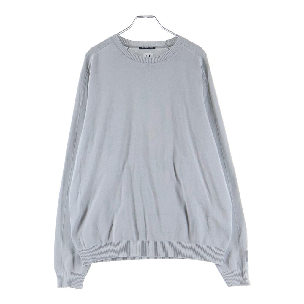 C.P. Company(シーピーカンパニー) 25SS THE METROPOLIS SEERIES COTTON STRETCH KNIT メトロポリス シリーズ コットン ストレッチ クルーネック ニット セーター グレー 18CLKN017A-110059A
