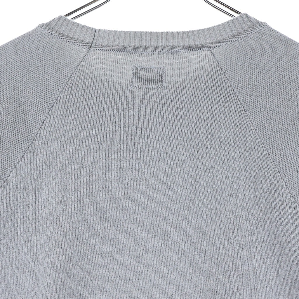 C.P. Company(シーピーカンパニー) 25SS THE METROPOLIS SEERIES COTTON STRETCH KNIT メトロポリス シリーズ コットン ストレッチ クルーネック ニット セーター グレー 18CLKN017A-110059A