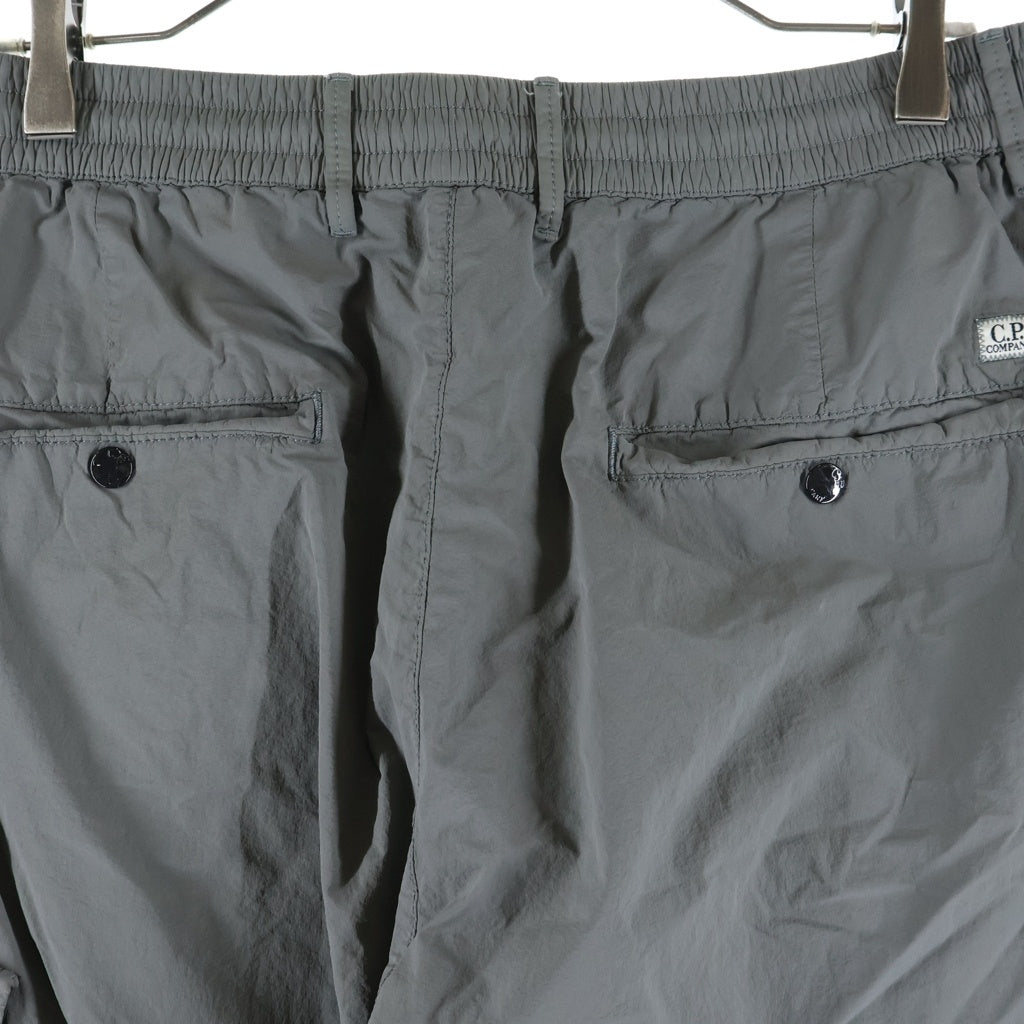 C.P. Company(シーピーカンパニー) 25AW FLATT NYLON BOXY CARGO PANTS フラット ナイロン ボクシー レンズ ジップアップ カーゴパンツ グレー 19CMPA311J-005991G