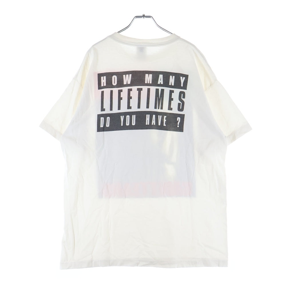 SAINT MICHAEL(セントマイケル) 24SS ×DENIM TEARS SS TEE/LIVES CREW デニムティアーズ ライブスクルー クルーネック 半袖Tシャツ カットソー ホワイト SY-YS8-0000-C01