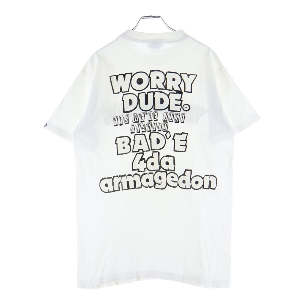 GOODENOUGH(グッドイナフ) 90S 初期 ARCHIVE ANVILタグ 両面プリント クルーネック半袖Tシャツ カットソー ホワイト