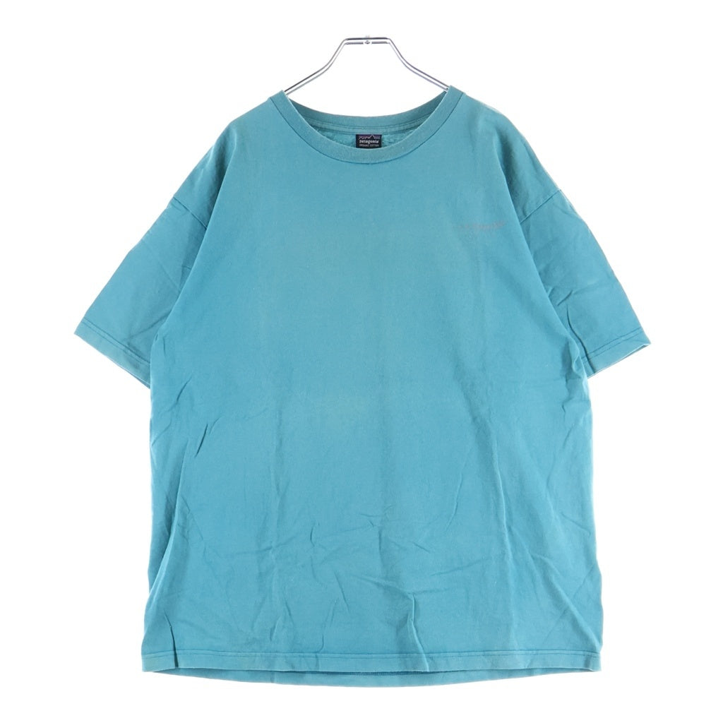 PATAGONIA(パタゴニア) 90S VINTAGE CHACO USA製 ヴィンテージ チャコ クルーネック半袖Tシャツ カットソー ライトブルー