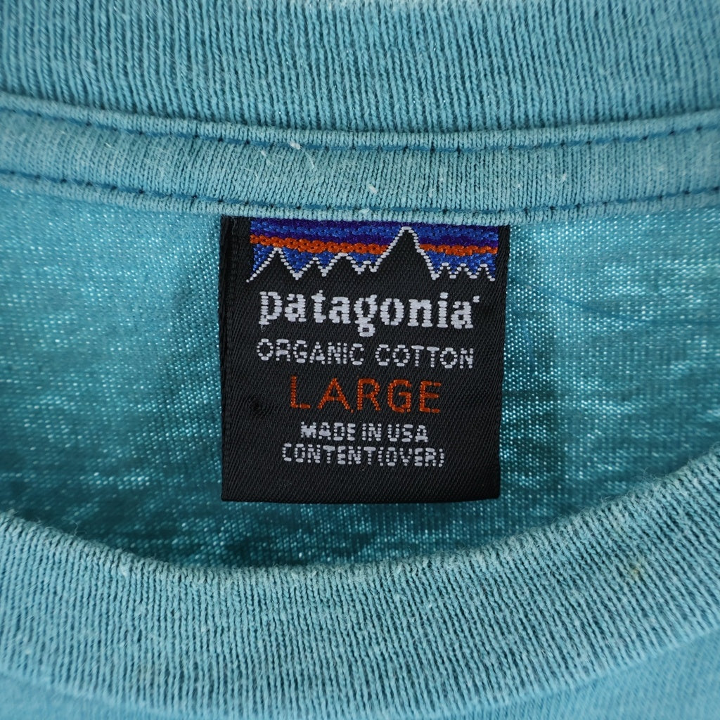 PATAGONIA(パタゴニア) 90S VINTAGE CHACO USA製 ヴィンテージ チャコ クルーネック半袖Tシャツ カットソー ライトブルー