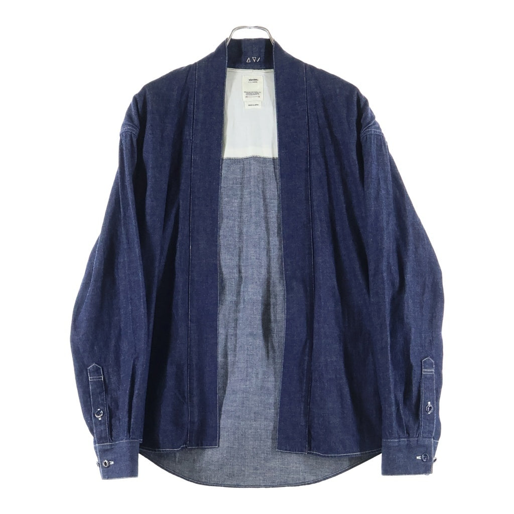 VISVIM(ヴィスヴィム) 19SS SS LHAMO SHIRTONE WASH セルビッチデニム ラモシャツ 羽織 インディゴ 0119105007004