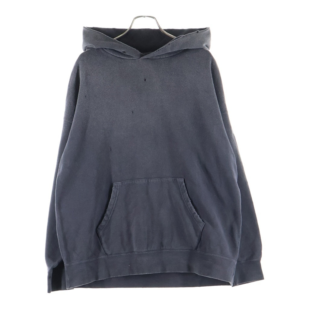 VISVIM(ヴィスヴィム) 21AW JUMBO HOODIE PO CRASH クラッシュ加工 ジャンボフーディー スウェットプルオーバーパーカー グレー 0121205010016