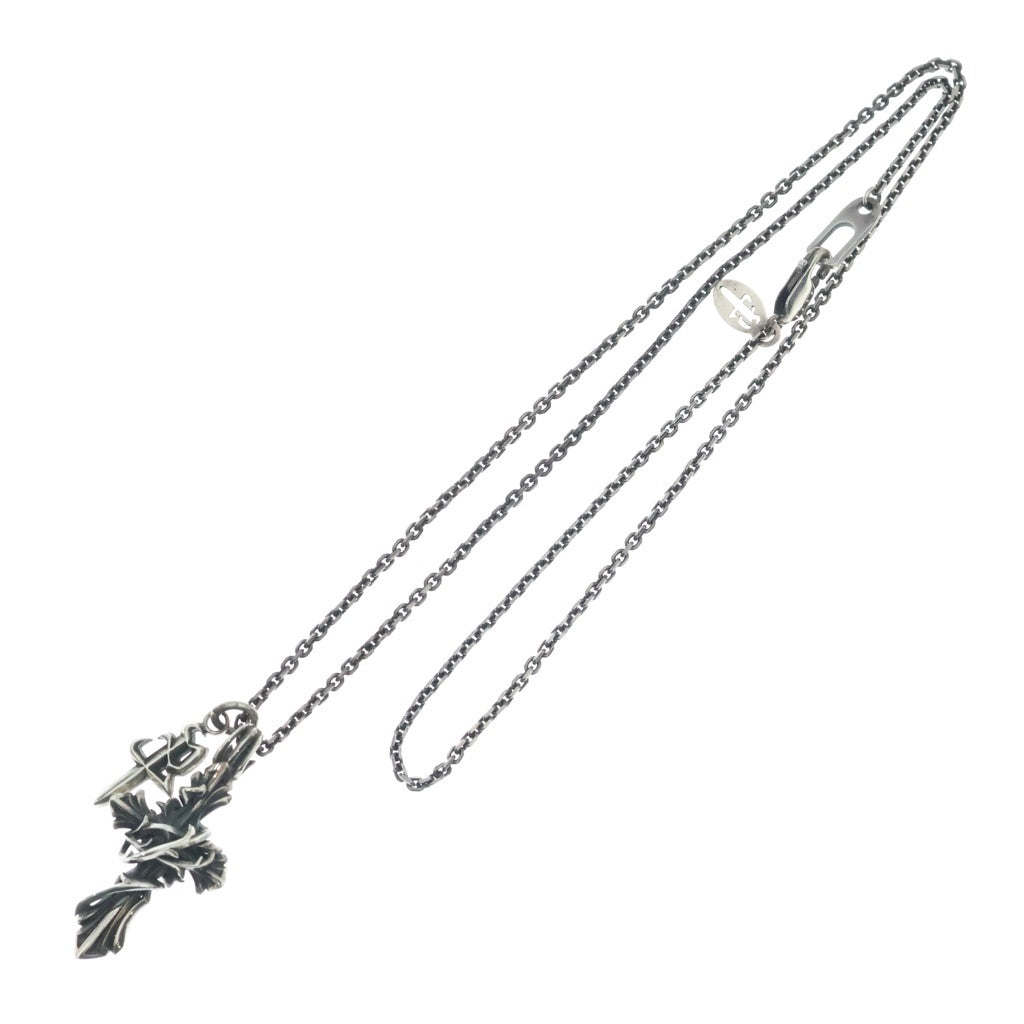 Personal Jesus(パーソナルジーザス) PJ DAGGER THORN CROSS DOUBLE CHARM PENDANT ダガー ソーンクロス ダブルチャームペンダント ネックレス シルバー