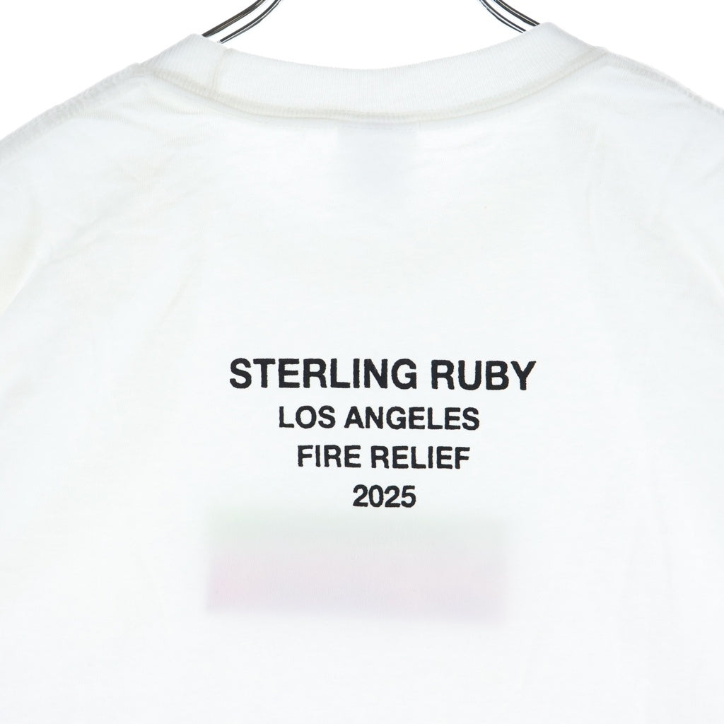 SUPREME(シュプリーム) 25SS Los Angeles Fire Relief Box Logo Tee ロサンゼルスファイアー ボックスロゴ クルーネック半袖Tシャツ カットソー ホワイト