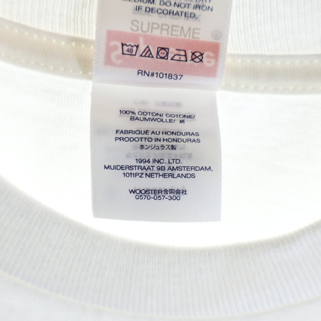 SUPREME(シュプリーム) 25SS Los Angeles Fire Relief Box Logo Tee ロサンゼルスファイアー ボックスロゴ クルーネック半袖Tシャツ カットソー ホワイト