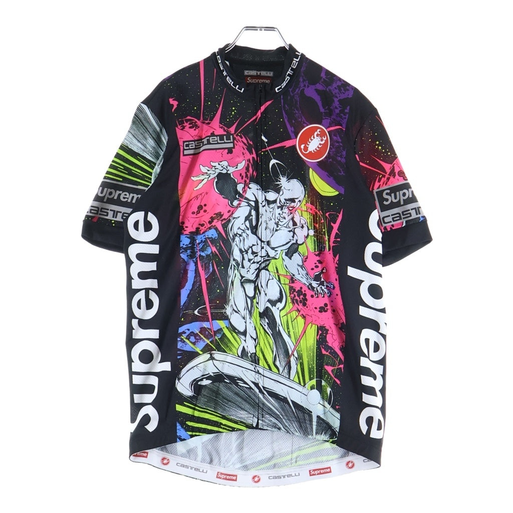 SUPREME(シュプリーム) 22SS ×CASTELLI Silver Surfer Cycling Jersey シルバーサーファー 総柄 サイクリング 半袖ジャージ マルチカラー