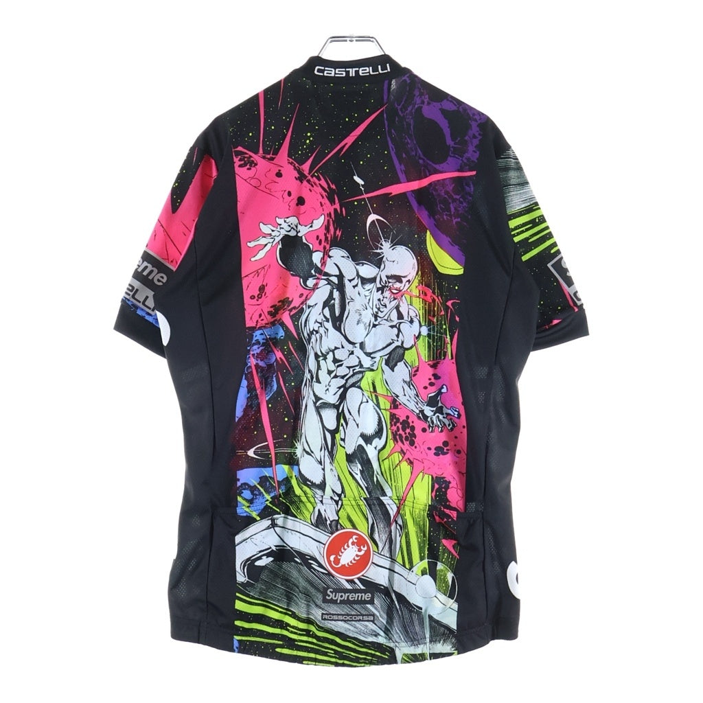 SUPREME(シュプリーム) 22SS ×CASTELLI Silver Surfer Cycling Jersey シルバーサーファー 総柄 サイクリング 半袖ジャージ マルチカラー