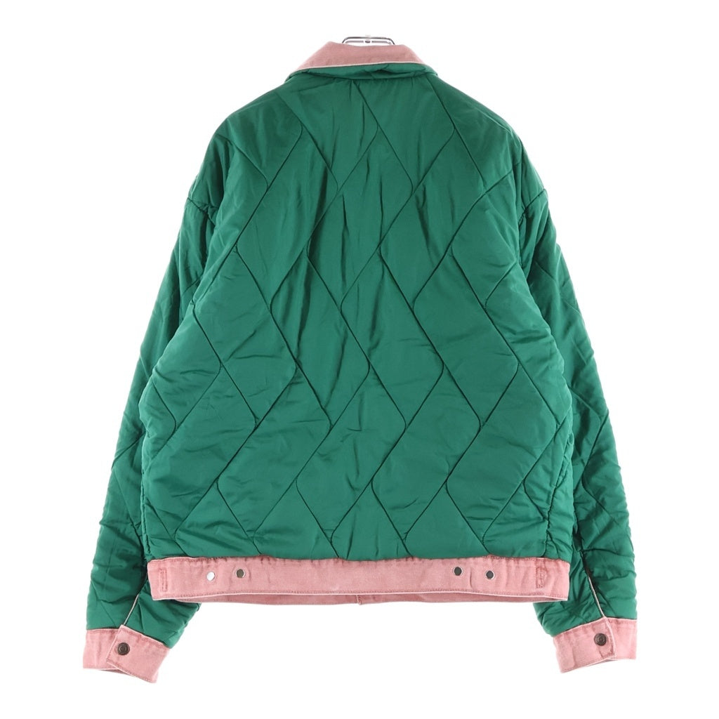 SUPREME(シュプリーム) 18AW ×Levi's Quilted Reversible Trucker Jacket リーバイス キルテッド リバーシブル トラッカーデニムジャケット ピンク/グリーン PC9-59834-0002
