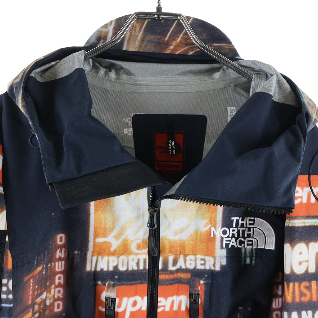 SUPREME(シュプリーム) 22AW×THE NORTH FACE Taped Seam Shell Jacket Times Square ノースフェイス テープドシームシェルジャケット タイムズスクエア オレンジ/ブラック NP52207I