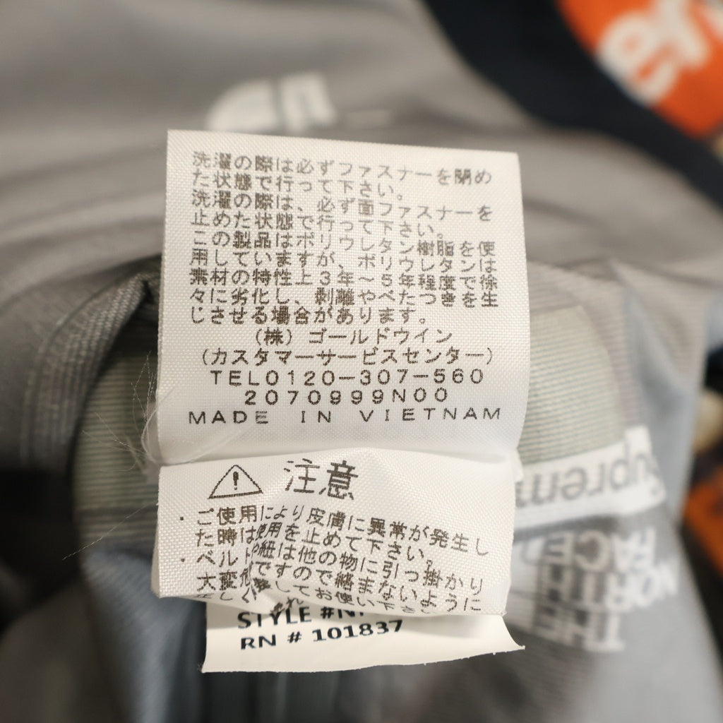 SUPREME(シュプリーム) 22AW×THE NORTH FACE Taped Seam Shell Jacket Times Square ノースフェイス テープドシームシェルジャケット タイムズスクエア オレンジ/ブラック NP52207I