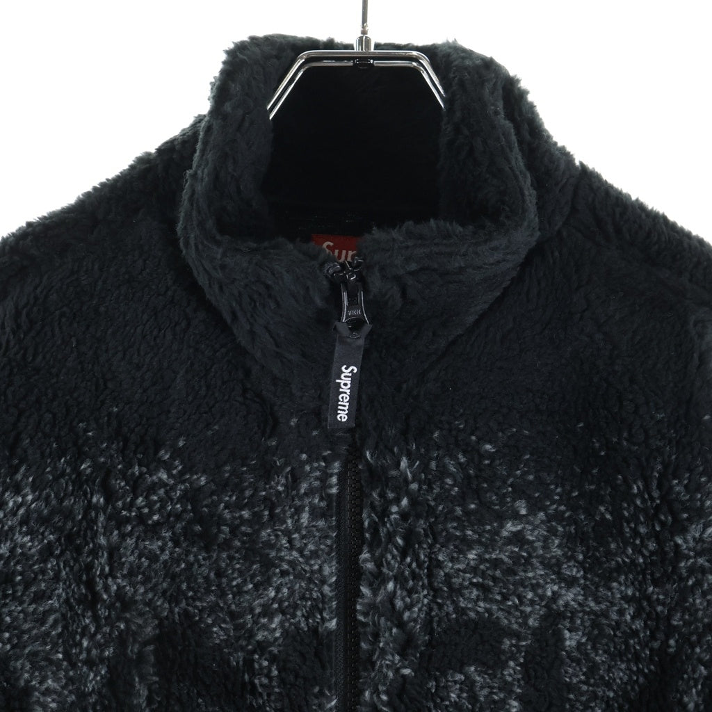 SUPREME(シュプリーム) 19SS Wolf Freece Jacket ウルフ ジップアップフリースジャケット ブラック