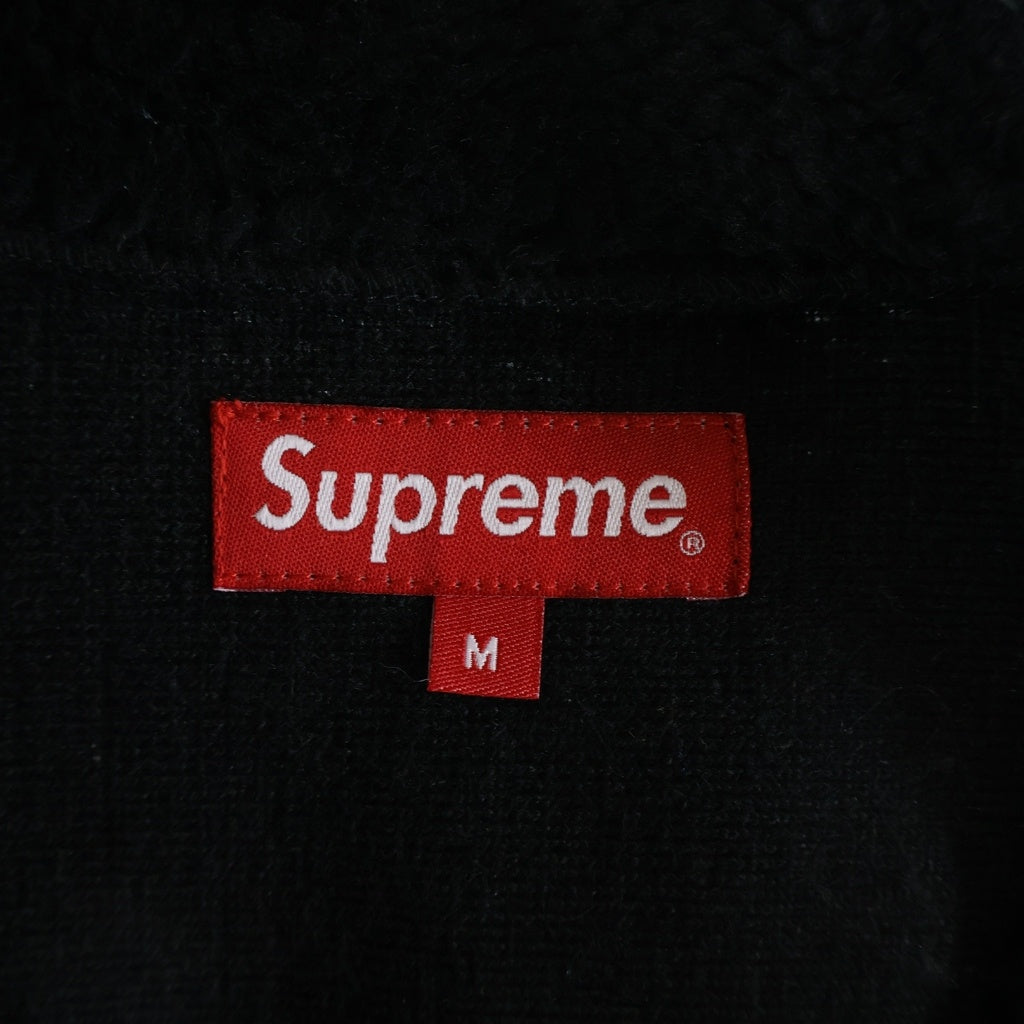 SUPREME(シュプリーム) 19SS Wolf Freece Jacket ウルフ ジップアップフリースジャケット ブラック