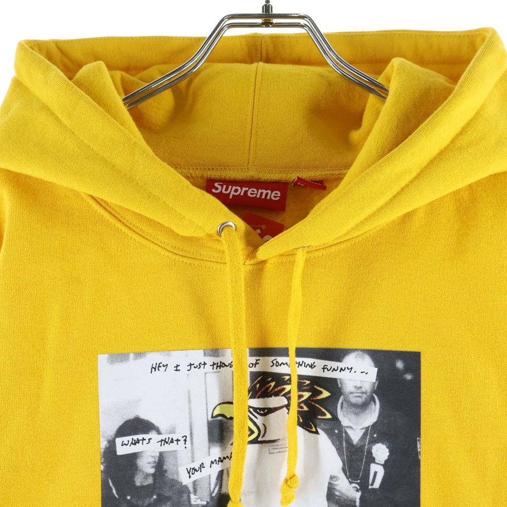 SUPREME(シュプリーム) 25AW ×ANTIHERO Hooded Sweatshirt アンタイヒーロー グラフィティプリント プルオーバーフーデッドスウェットパーカー イエロー