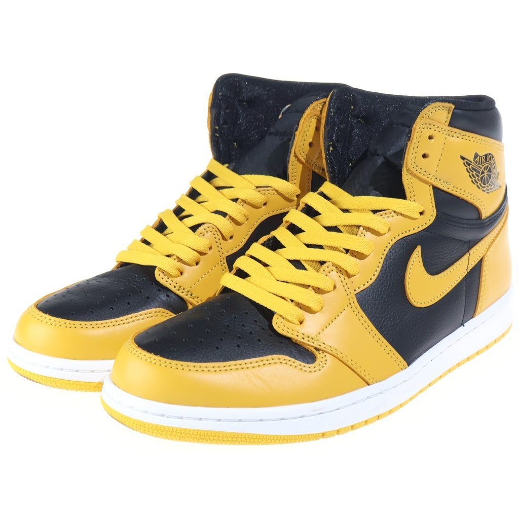 NIKE(ナイキ) AIR JORDAN 1 HIGH OG POLLEN エアジョーダン1 パラン ハイカットスニーカー イエロー/ブラック US10.5/28.5cm 555088-701