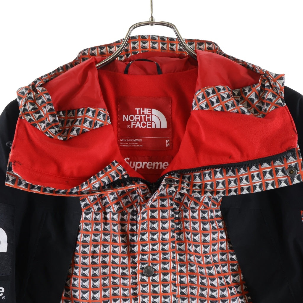 SUPREME(シュプリーム) 21SS ×THE NORTH FACE Studded Mountain Light Jacket ザノースフェイス スタッズド マウンテンライト フーデッドナイロンジャケット レッド NP12103I