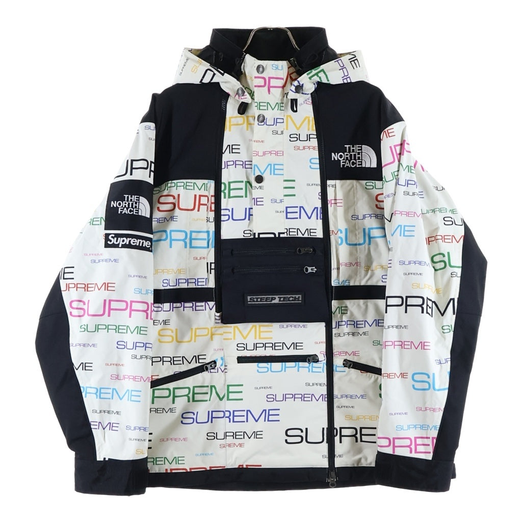 SUPREME(シュプリーム) 21AW ×THE NORTH FACE Steep Tech Apogee Jacket ザノースフェイス スティープ テック アポジー フーデッドナイロンジャケット ホワイト NP521021