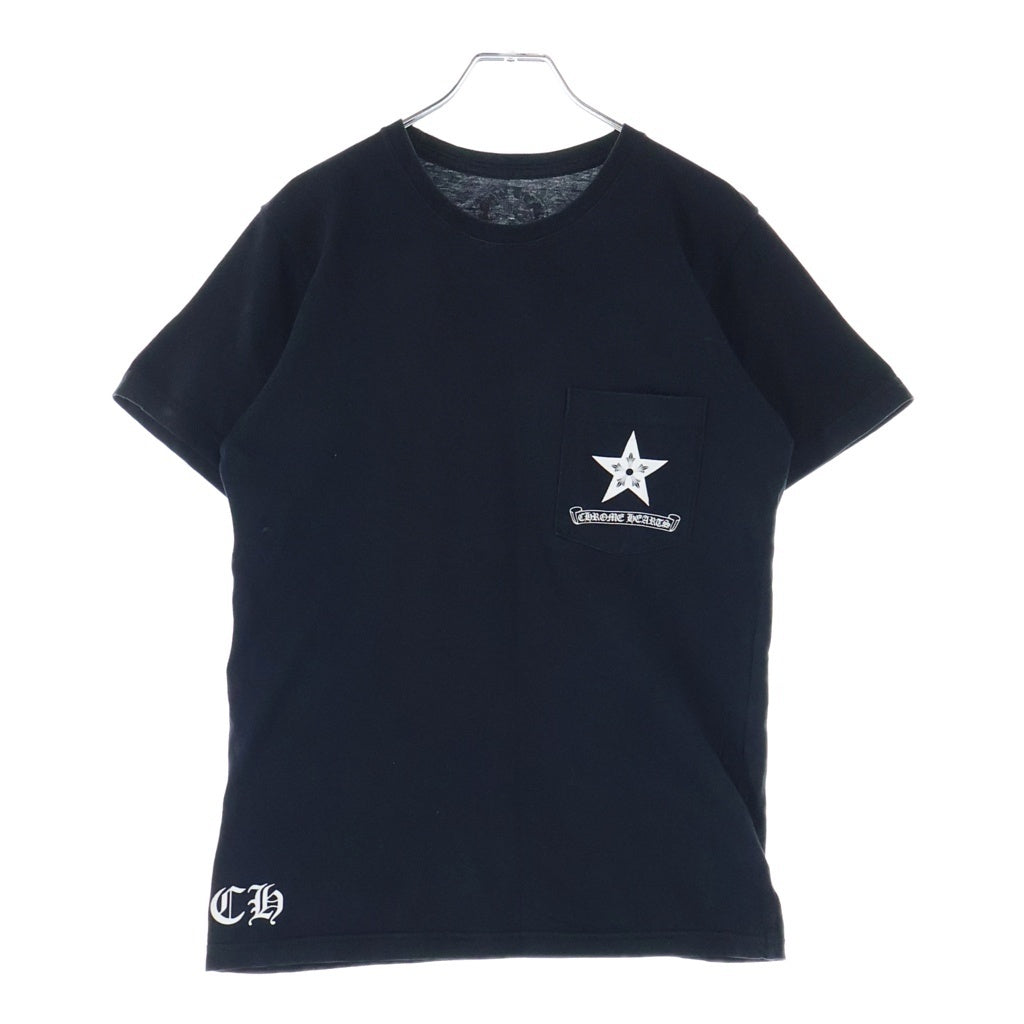 CHROME HEARTS(クロムハーツ) STAR S/S TEE スタープリント クルーネック半袖Tシャツ カットソー ブラック