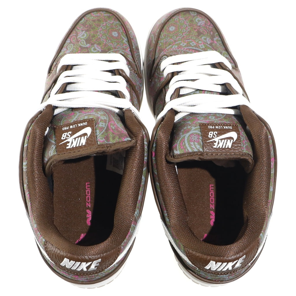 NIKE SB(ナイキエスビー) DUNK LOW PRO PRM BROWN PAISLEY ダンク ペイズリー ローカットスニーカー ブラウン US11/29cm DH7534-200