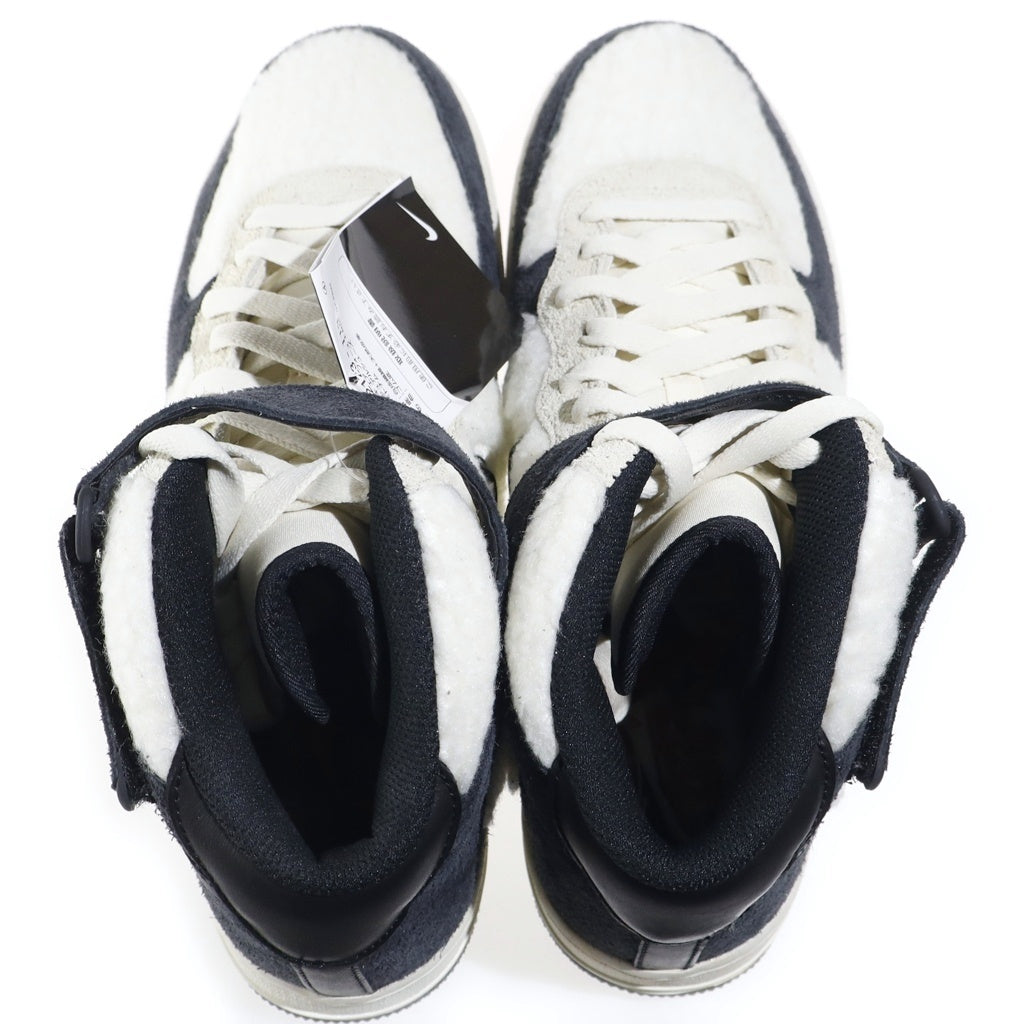 NIKE(ナイキ) AIR FORCE 1 MID 07 PRM COCONUT MILK エアフォース1 ココナッツミルク ミッドカットスニーカー ブラック/ホワイト US10.5/28.5cm DO2123-113