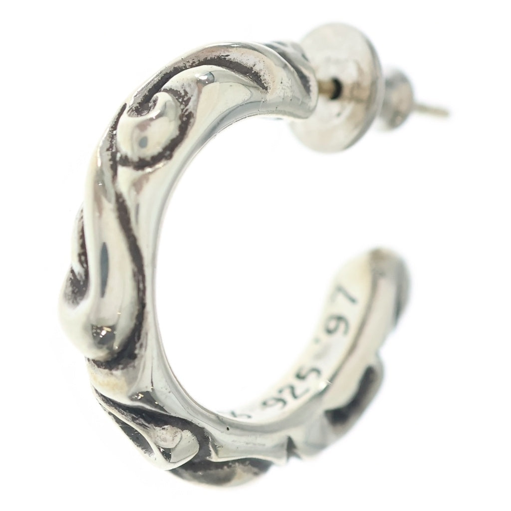CHROME HEARTS(クロムハーツ) HOOP SCROOL スクロール フープピアス シルバー BCA102