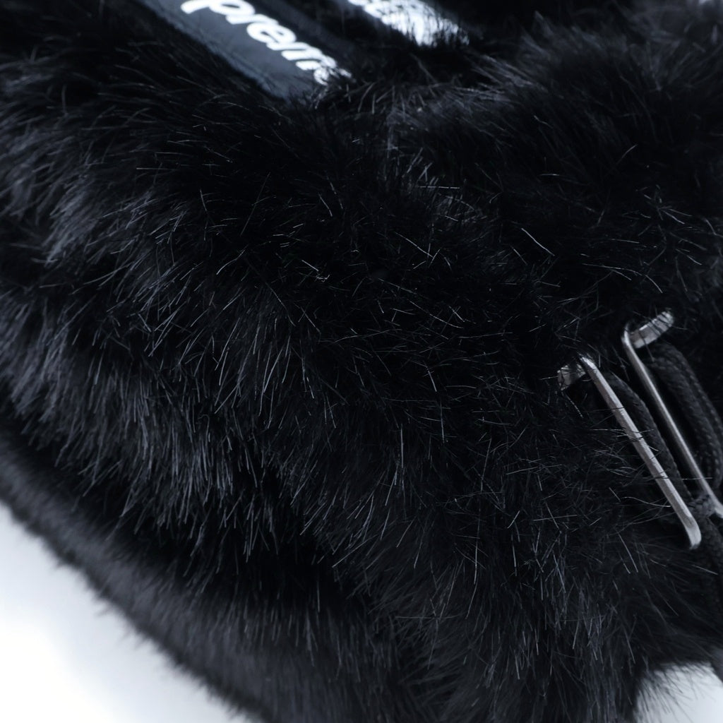 SUPREME(シュプリーム) 20AW ×THE NORTH FACE Faux Fur Waist Bag ザノースフェイス フェイクファー ウエスト ショルダーバッグ ブラック NF0A5G87