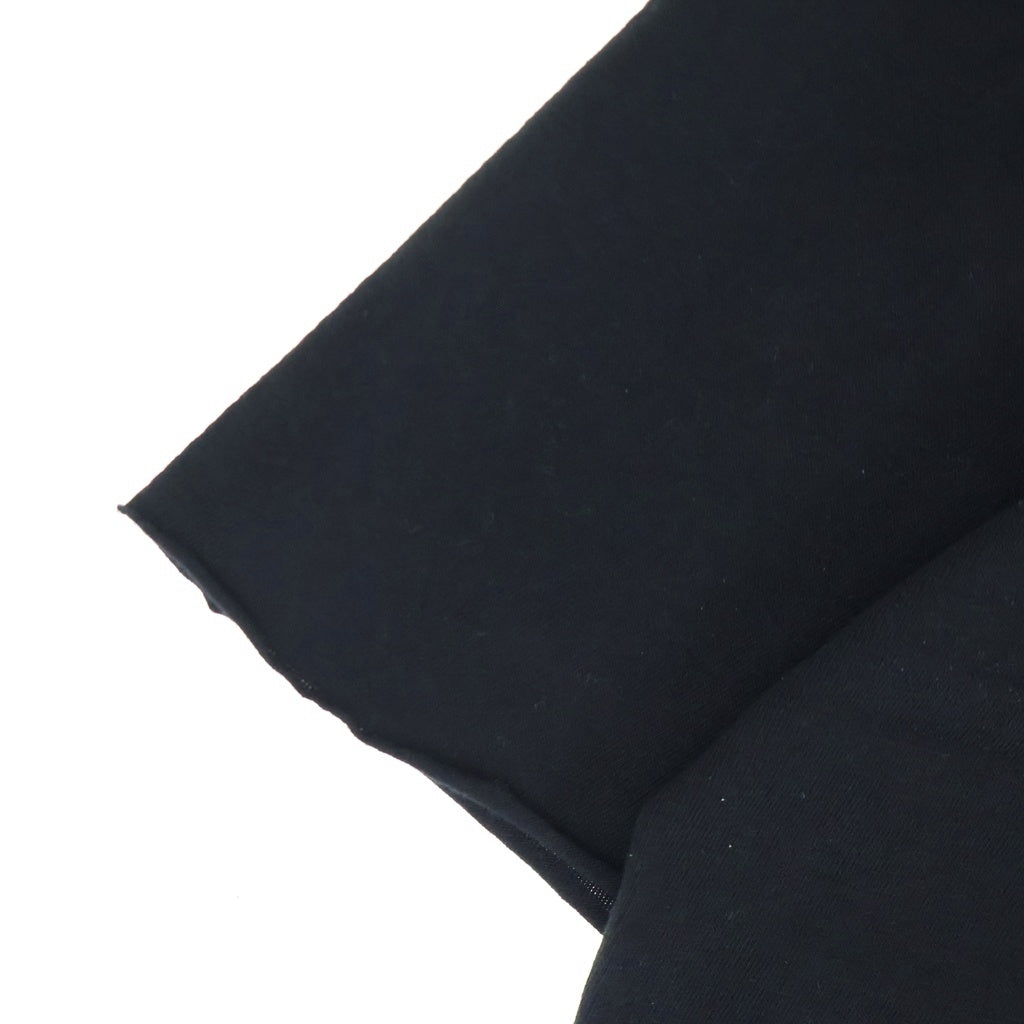 Rick Owens DRKSHDW(リックオウエンス ダークシャドウ) 26AW TOMMY T トミー フロントプリント カットオフ クルーネック半袖Tシャツ カットソー ブラック DU02F6259-RNEP5