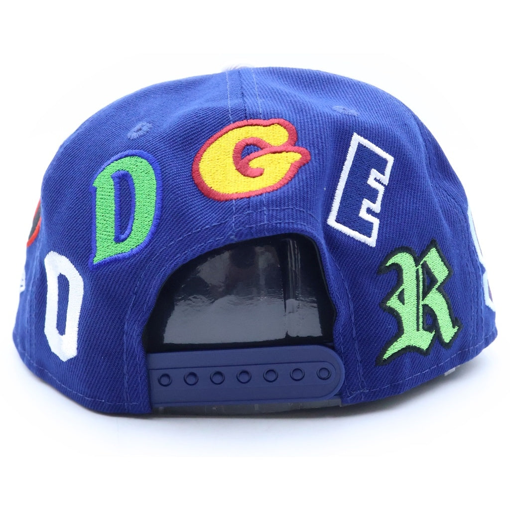 SAINT MICHAEL(セントマイケル) 25SS ×MLB ×NEWERA NE_CAP/DODGERS ニューエラ ドジャース 6パネルキャップ 帽子 ブルー SM-HR8-0000-C46