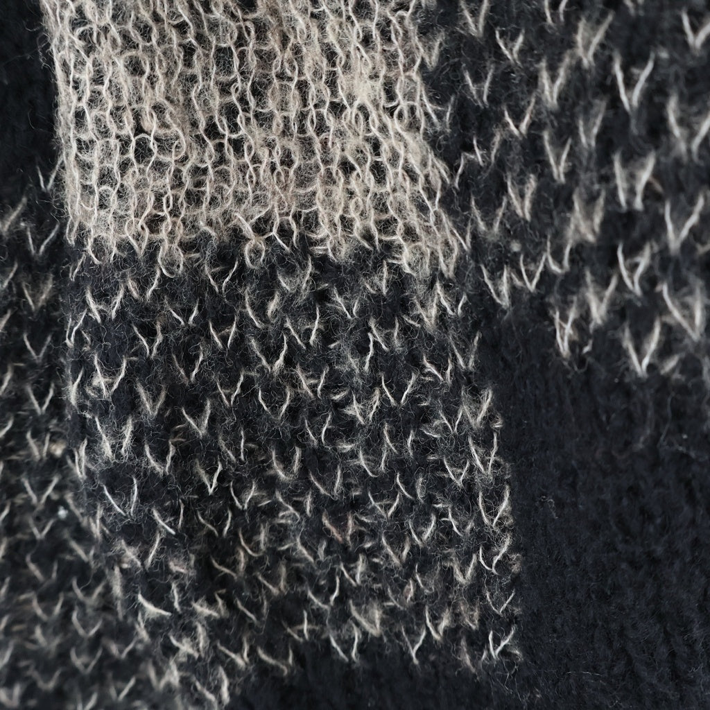 OUR LEGACY(アワーレガシー) 24AW SONAR ROUNDNECK ソナー ほつれ加工 ラウンドネックニット セーター グレー M4243SBD
