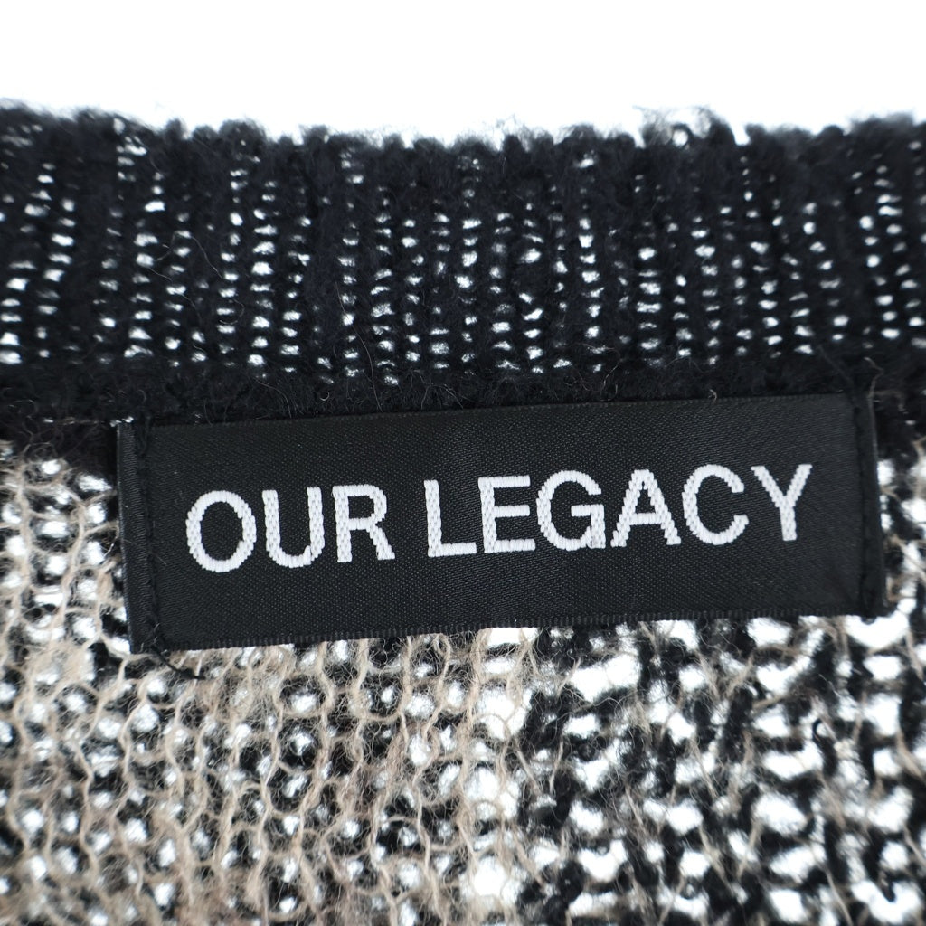 OUR LEGACY(アワーレガシー) 24AW SONAR ROUNDNECK ソナー ほつれ加工 ラウンドネックニット セーター グレー M4243SBD