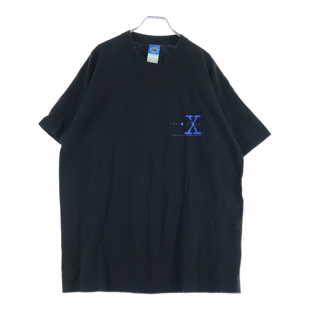 VINTAGE(ヴィンテージ) 90S VINTAGE X-FILES ヴィンテージ エックスファイル I WANT TO BELIEVE バックプリント クルーネック半袖Tシャツ カットソー ブラック