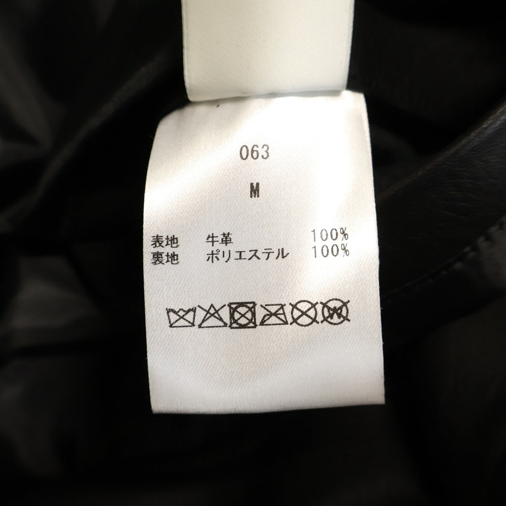 OVY オヴィー Waterproof Calf Leather Car Coat ウォータープルーフ カーフレザー カーコート ジャケット ブラック