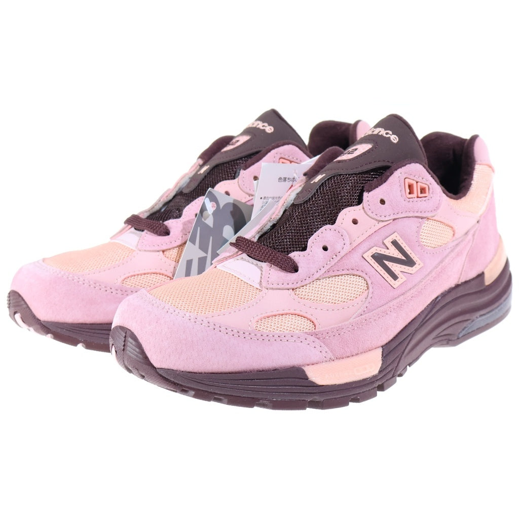 New Balance(ニューバランス) メッシュ レザー ローカットスニーカー ピンクチョーク US7.5/25.5cm U992PK