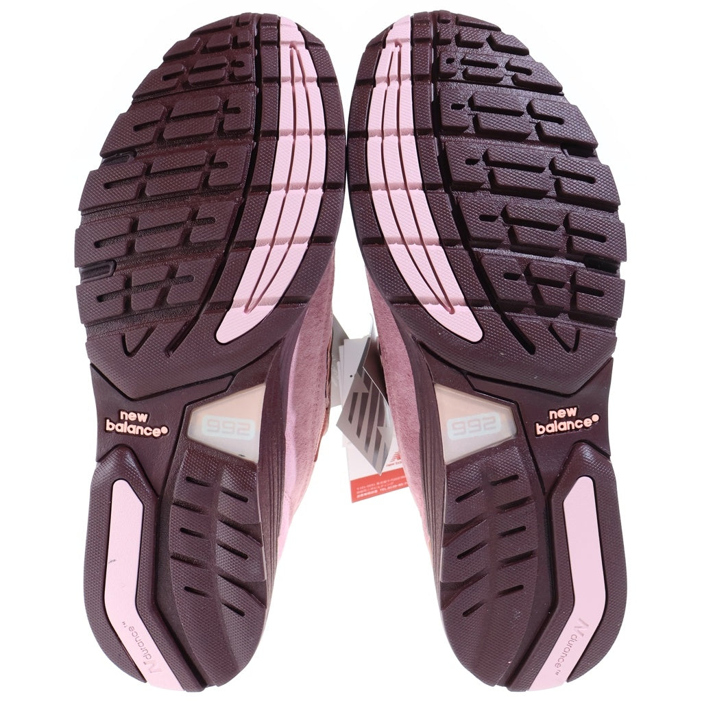 New Balance(ニューバランス) メッシュ レザー ローカットスニーカー ピンクチョーク US7.5/25.5cm U992PK