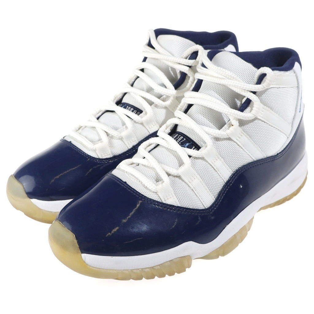 NIKE(ナイキ) AIR JORDAN 11 RETRO WIN LIKE 82 エアジョーダン レトロ ウィンライク82 ハイカットスニーカー ホワイト/ブルー US10/28cm 378037-123
