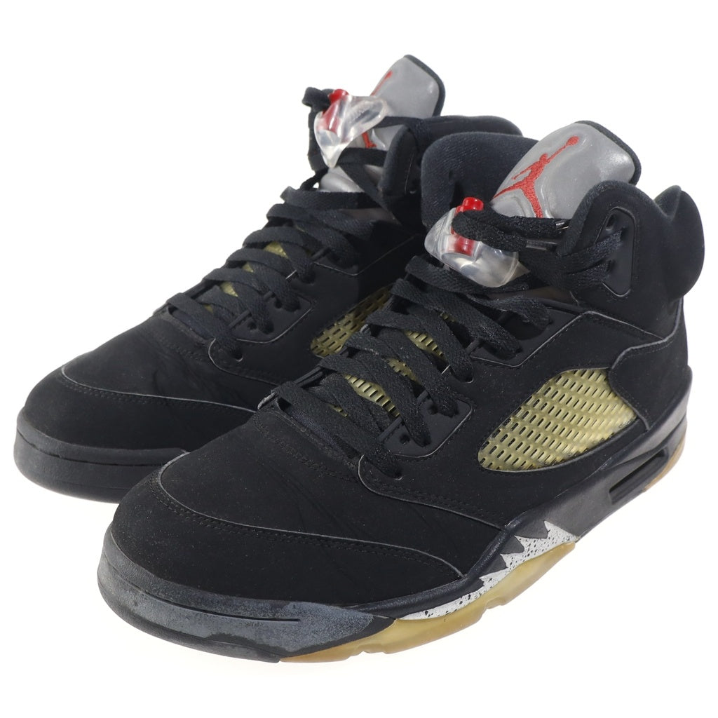 NIKE(ナイキ) 【観賞用2016年製】AIR JORDAN 5 RETRO OG エアジョーダン レトロ ハイカットスニーカー ブラック US10.5/28.5cm 845035-003
