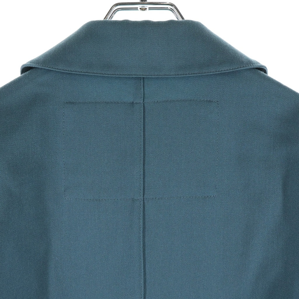 JIL SANDER(ジルサンダー) 23SS Short-Sleeve Overshirt ジップアップ 半袖オーバーシャツ グリーン J22BN0116