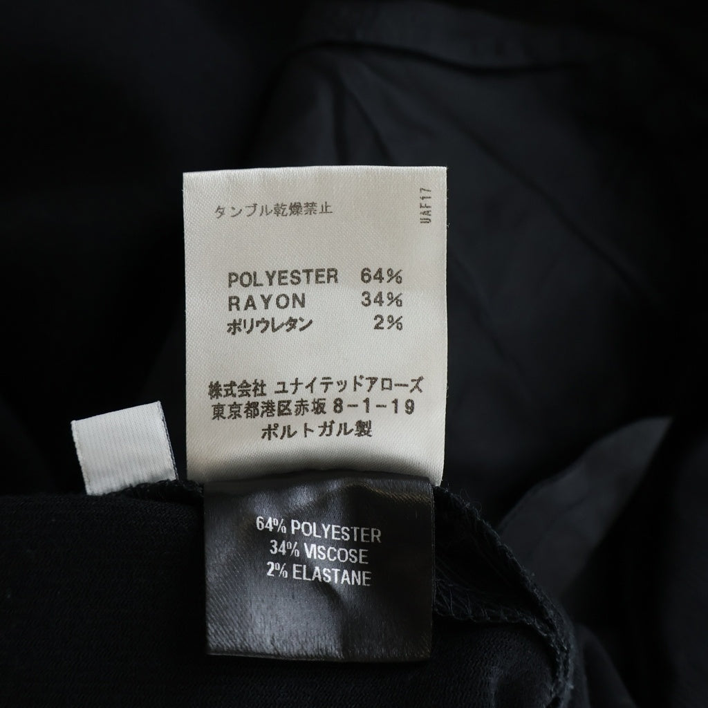 J.W.ANDERSON(ジェー ダブリュー アンダーソン) レーヨン混 センタープレス スラックスパンツ ブラック