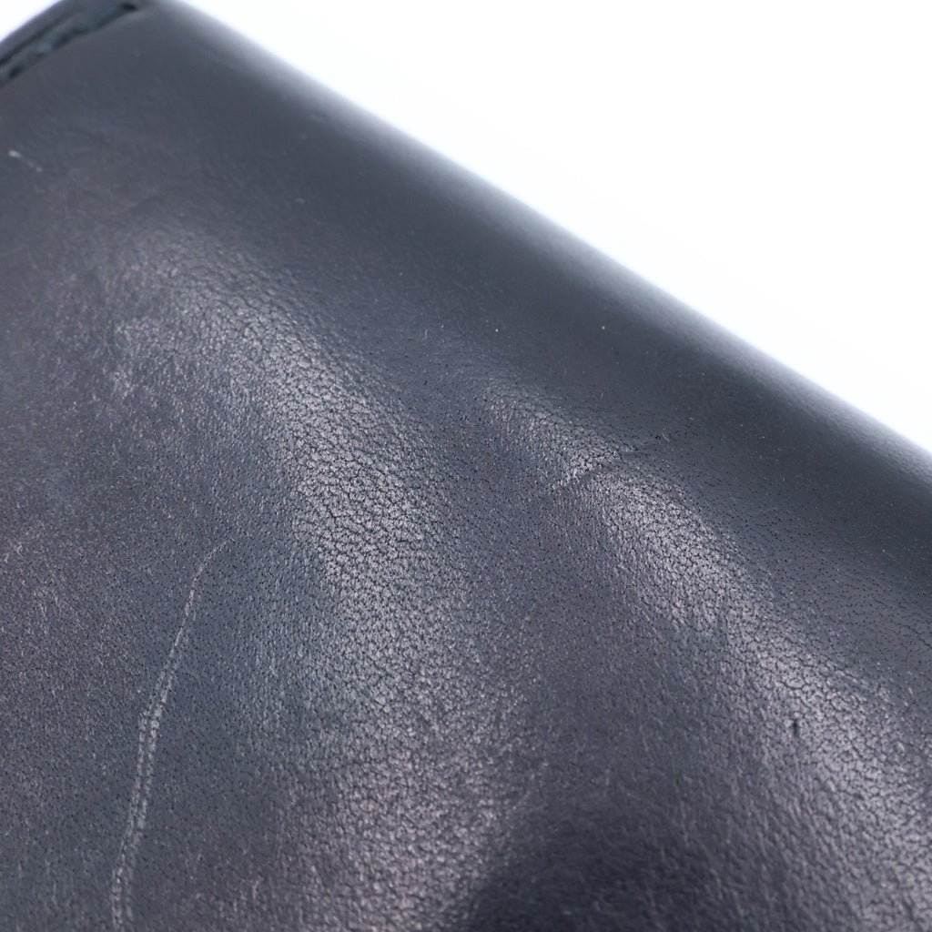 goro's(ゴローズ) 5セントコンチョ レザー中財布 ウォレット シルバー/ブラック