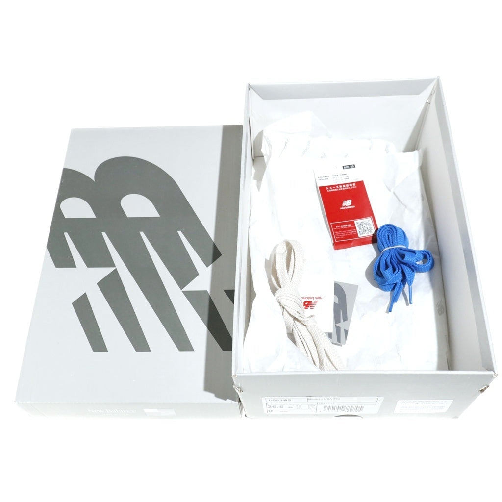 New Balance(ニューバランス) ×KITH Madison Square Garden キス マディソンスクエアガーデン ローカットスニーカー ホワイト/ブルー US8.5/26.5cm U993MS