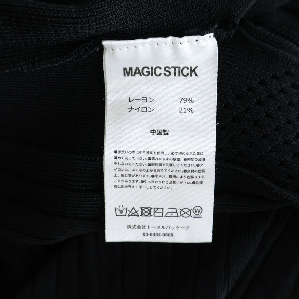 MAGIC STICK(マジックスティック) 26SS MONOLITH KNIT EZ PANTS モノリスニット イージーパンツ ブラック 26SS-WPC-002