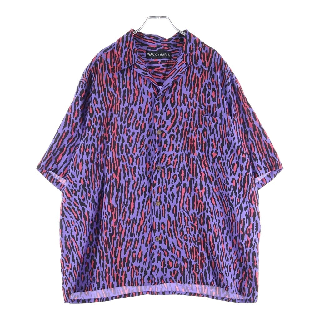 WACKO MARIA(ワコマリア) 26SS HAWAIIAN SHIRT S/S TYPE-4 レオパード レーヨン オープンカラーハワイアンシャツ パープル 26SS-WMS-HI06