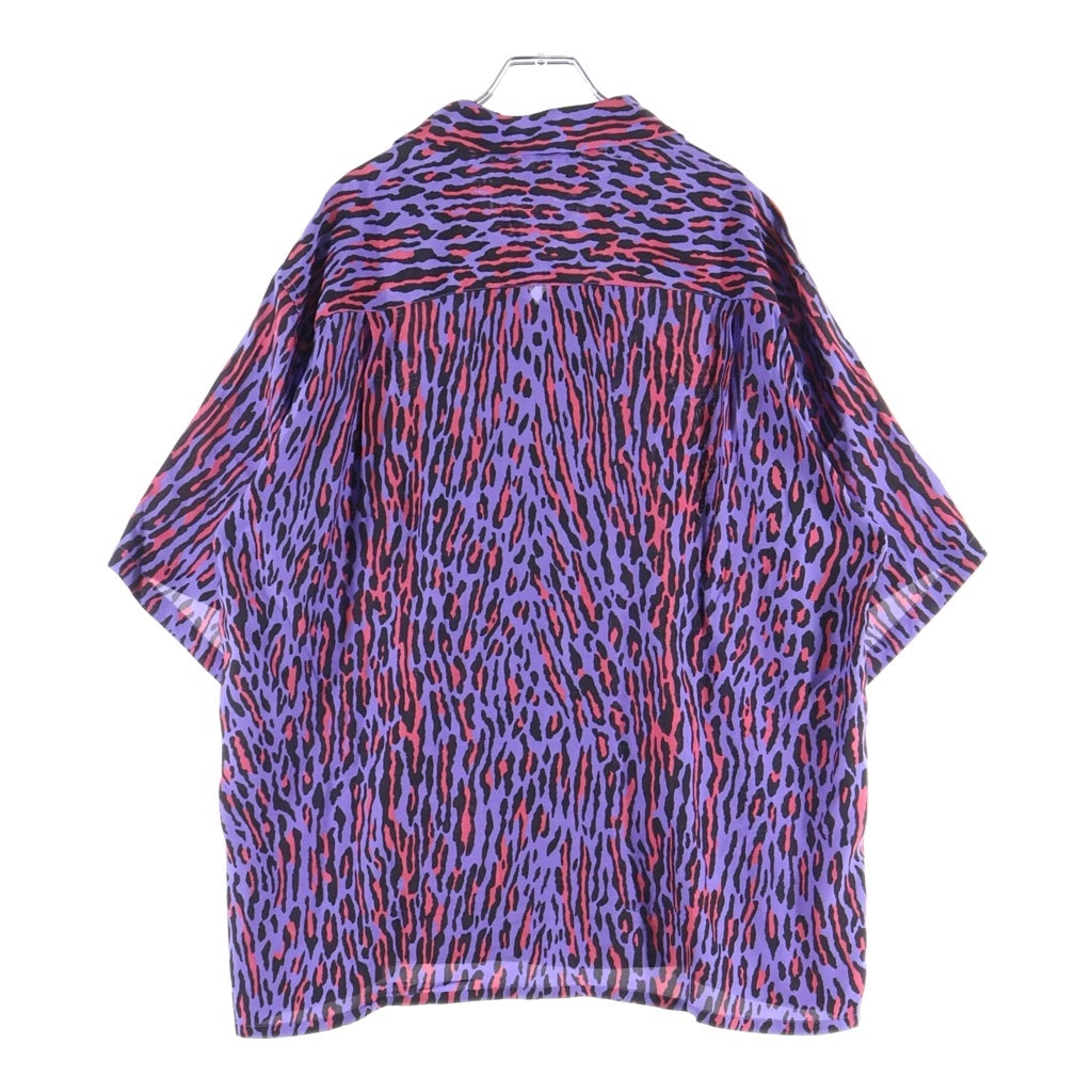 WACKO MARIA(ワコマリア) 26SS HAWAIIAN SHIRT S/S TYPE-4 レオパード レーヨン オープンカラーハワイアンシャツ パープル 26SS-WMS-HI06