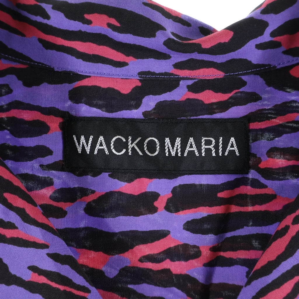 WACKO MARIA(ワコマリア) 26SS HAWAIIAN SHIRT S/S TYPE-4 レオパード レーヨン オープンカラーハワイアンシャツ パープル 26SS-WMS-HI06