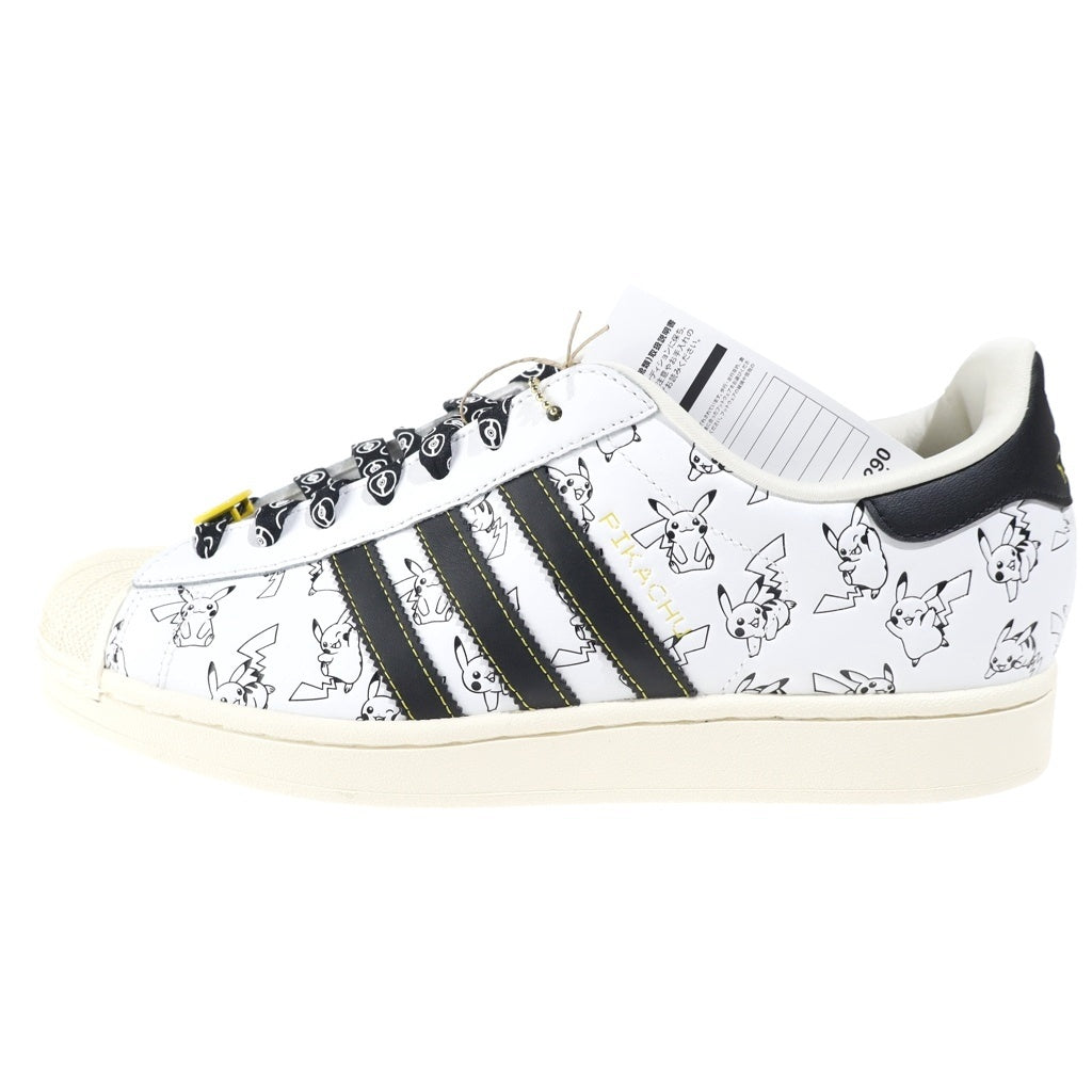 adidas(アディダス) ×POKEMON SUPERSTAR II ポケモン スーパースター 30周年記念 ピカチュウ ローカットスニーカー ホワイト US11/29cm KI2857