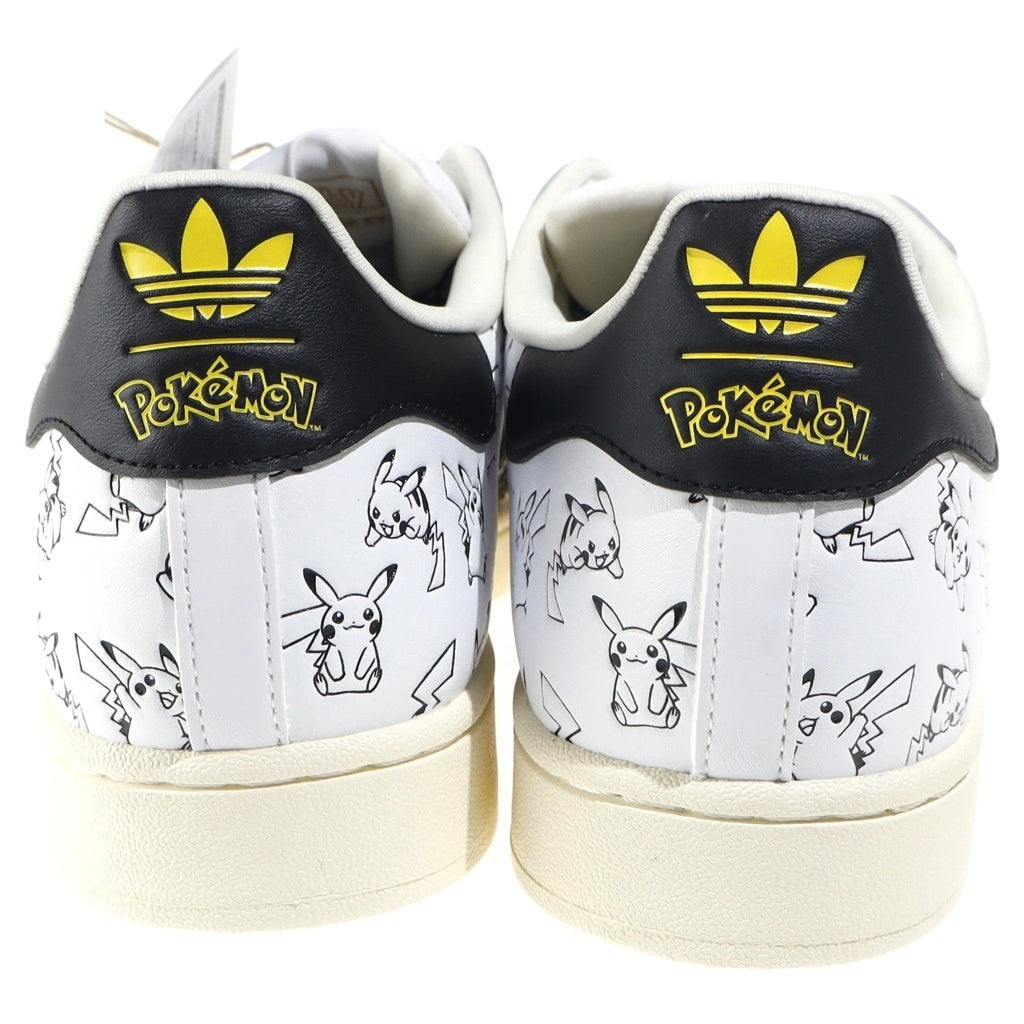 adidas(アディダス) ×POKEMON SUPERSTAR II ポケモン スーパースター 30周年記念 ピカチュウ ローカットスニーカー ホワイト US11/29cm KI2857
