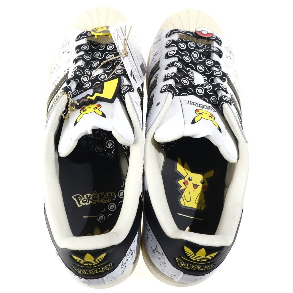 adidas(アディダス) ×POKEMON SUPERSTAR II ポケモン スーパースター 30周年記念 ピカチュウ ローカットスニーカー ホワイト US11/29cm KI2857