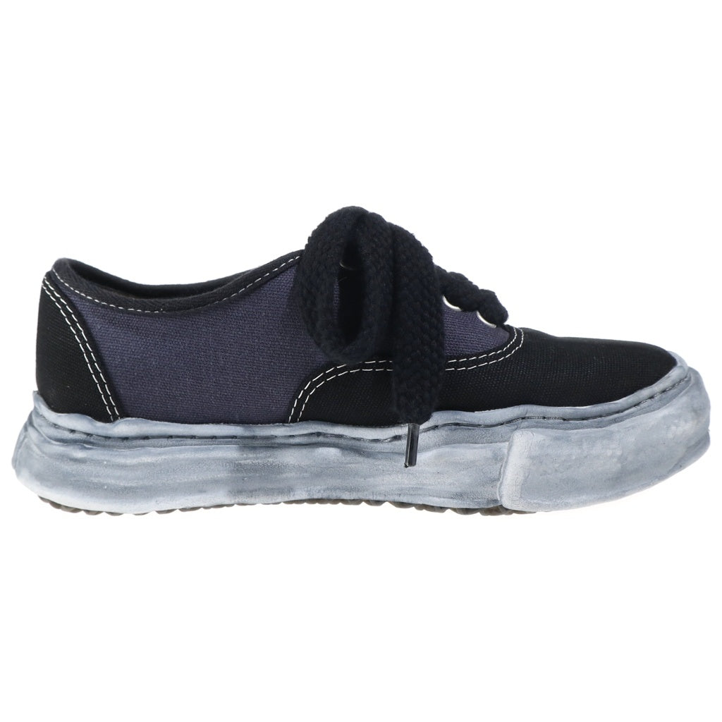 MAISON MIHARAYASUHIRO(メゾンミハラヤスヒロ) BAKER ORIGINAL SOLE OVER DYED CANVAS LOW TOP SNEAKER ベイカー オーバーダイソール キャンバス ローカットスニーカー ブラック A08FW724